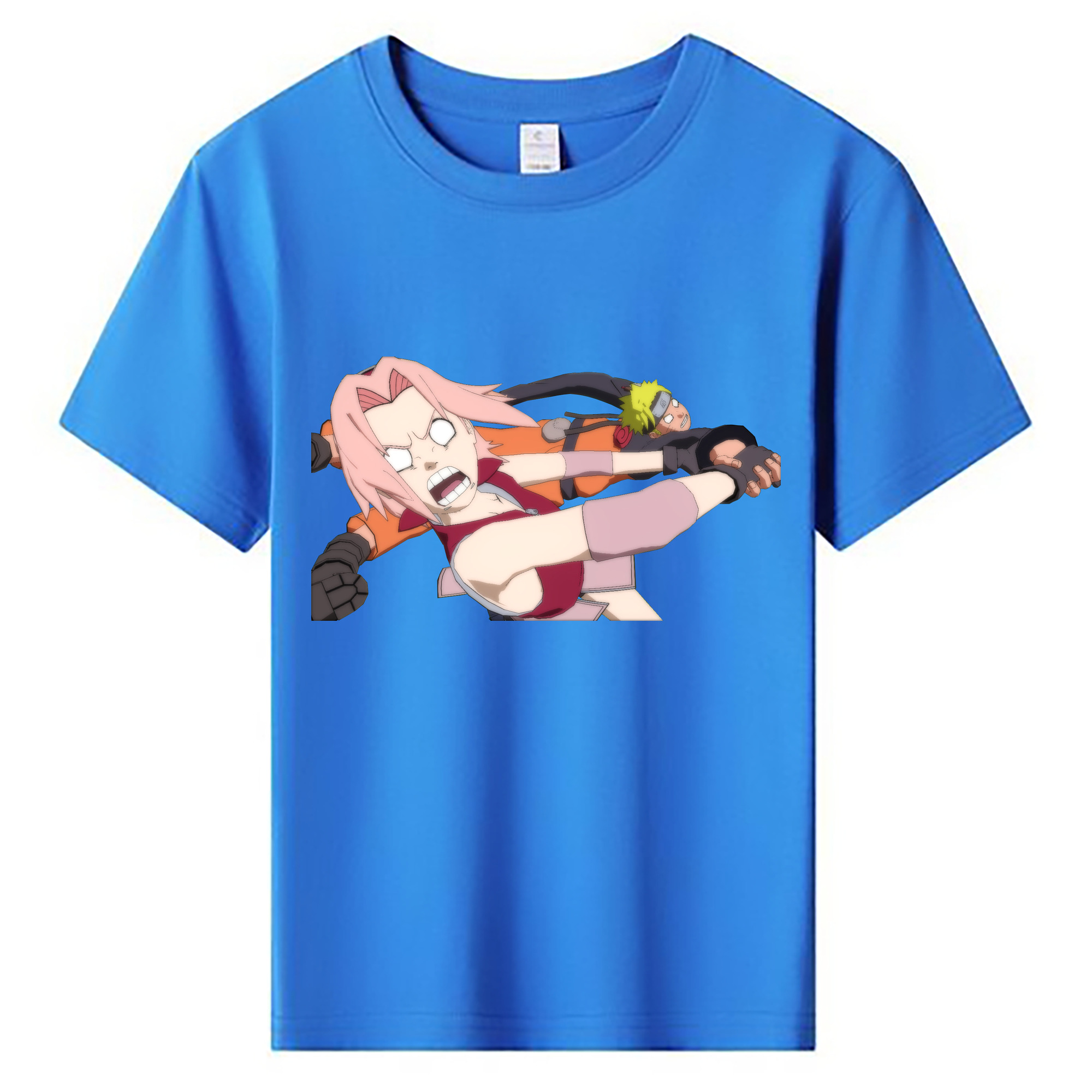 （画像用） NARUTO -ナルト- 春野サクラ Haruno Sakura 綿100％キッズTシャツ（フロントプリント）
